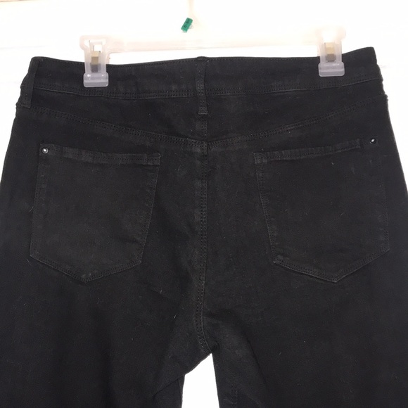 COPY - Nobo black jeans distressed button fly pockets mod rise relax skinny Sz … - Picture 8 of 9